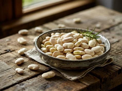 zdjęcie fasoli Jaś lub infografika przedstawiająca jej wartości odżywcze