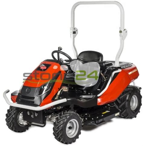 Photo of Cedrus Goliat garden tractor in action, showing its robust design