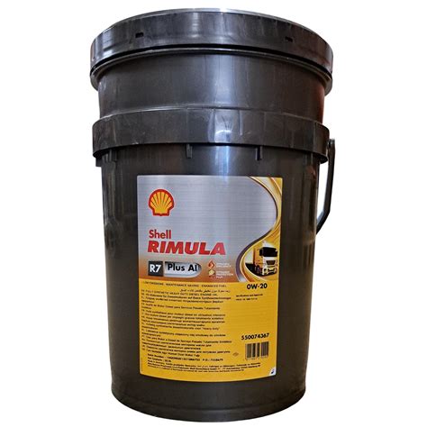Opakowanie oleju silnikowego Shell Rimula R7 PLUS AI 0w20