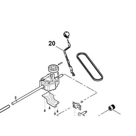 Schemat regulacji wysokości koszenia traktorka Iseki