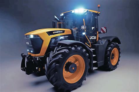 Infografika przedstawiająca dane techniczne JCB Fastrac 6300