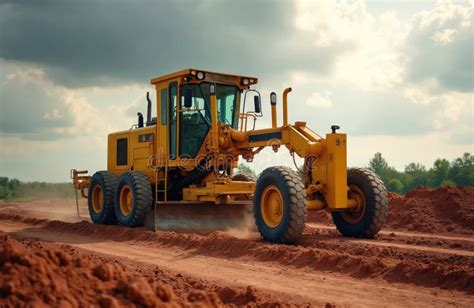 Thematic photo of a grader working on a road construction site