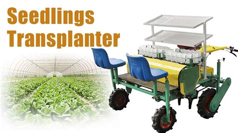 Infographic showing different types of seedling planters and their working mechanisms
