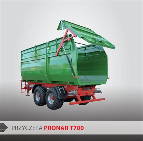 Zdjęcie przyczepy Pronar T700 M podczas testu