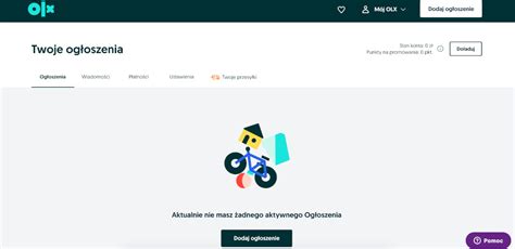 Strona główna OLX z wyszukiwarką