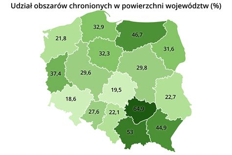 Mapa Puszczy Augustowskiej z zaznaczeniem obszarów chronionych