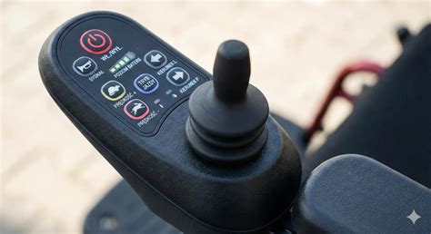 zbliżenie na panel sterowania hydrauliką w ładowarce Weidemann