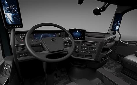 Photo of the interior of a Volvo Globetrotter XL cabin with luxurious equipment.
