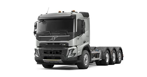 Thematic photo of a Volvo FMX truck on a construction site, emphasizing its robust design.
