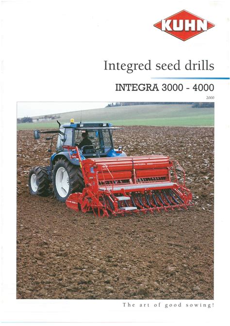 Thematic photo of the Kuhn Integra 3000 seed drill in the field