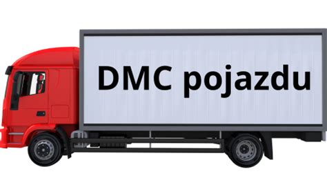 schemat zespołu pojazdów z opisem DMC dla przyczepy i pojazdu ciągnącego