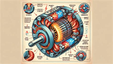 Przekrój betoniarki z zaznaczonymi kluczowymi komponentami: bęben, silnik, przekładnia, wieniec