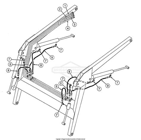 Schematic diagram of Fendt Xylon 524 hydraulic system