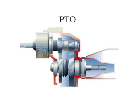 Technical diagram of a PTO system