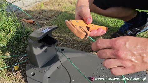 Schemat działania czujników kosiarki automatycznej