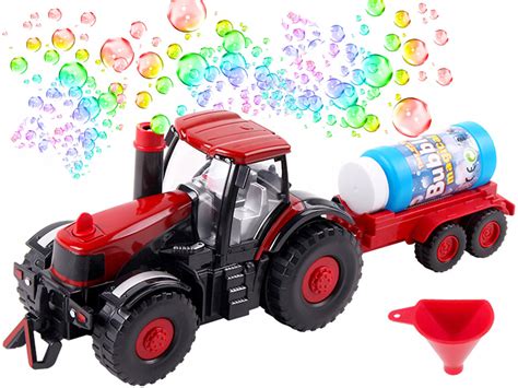 Zabawka traktor puszczający bańki mydlane