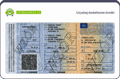 Zdjęcie przedstawiające dowód rejestracyjny przyczepy i polisę OC