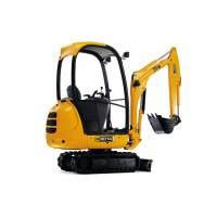 zdjęcie przedstawiające różne modele minikoparek JCB