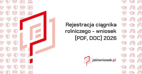 tabela z kosztami rejestracji ciągnika rolniczego