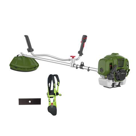 Infographic showing different types of terrain suitable for petrol brush cutters