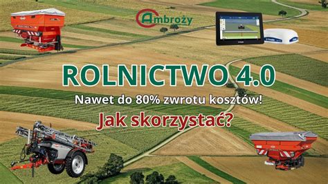 infografika przedstawiająca koncepcję Rolnictwa 4.0 z połączonymi maszynami i systemami