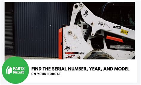 Infographic: Where to find the serial number and model on a Bobcat excavator