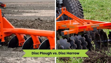 Infographic comparing the benefits of disc harrowing versus plowing.