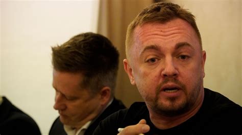 Nowy właściciel Ursusa, Oleg Krot, podczas konferencji prasowej