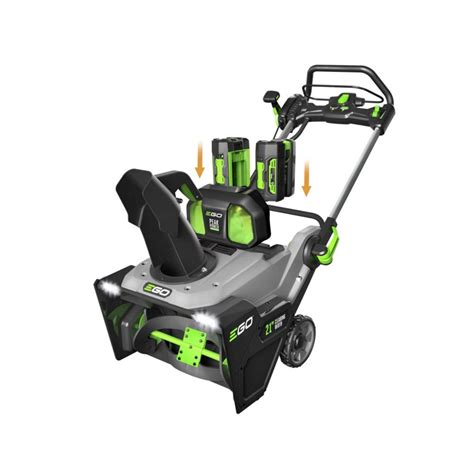 Product photo of a Stiga 700 series cordless snowblower, highlighting its design and features.