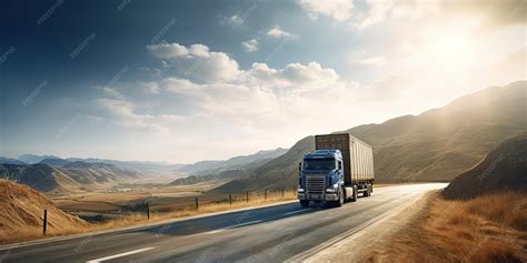 Thematic photo of Renault Premium truck driving on a highway