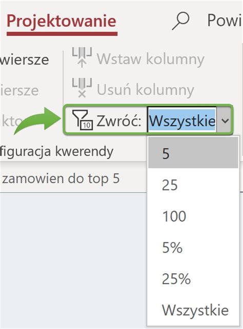 zrzut ekranu przedstawiający opcję 