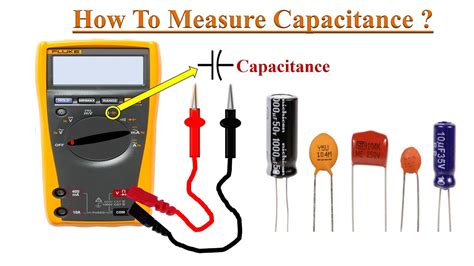 Diagram illustrating how to measure capacitor with a multimeter