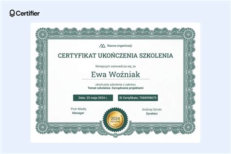 Schemat przedstawiający ważność certyfikatu szkolenia chemizacyjnego i okres jego odnawiania