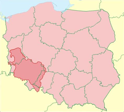 Mapa regionu z zaznaczonym Radzyniem Podlaskim