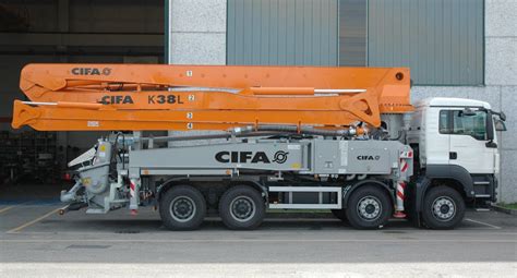 Thematic photo of Cifa concrete pumps on a construction site