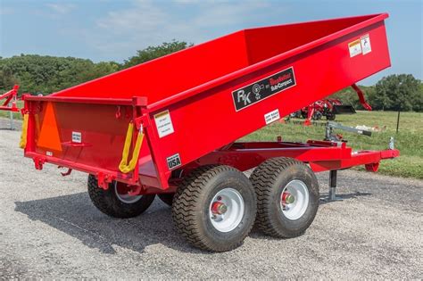 Thematic photo of a 4.5-ton dump trailer in a rural setting