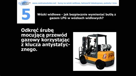 Instrukcja wymiany butli gazowej LPG w wózku widłowym