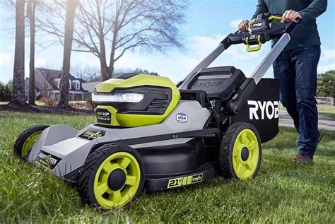 Thematic photo of Ryobi lawn mowers and spare parts