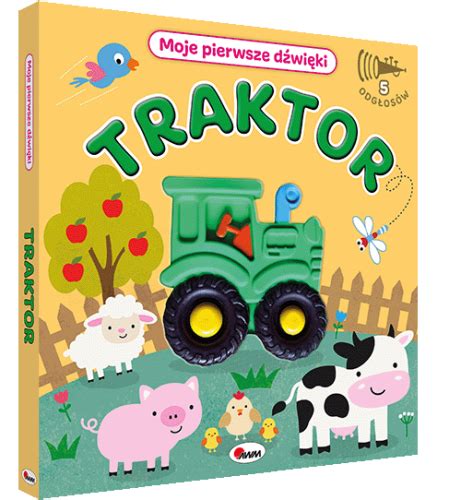 ilustracja traktora z książeczki dla dzieci