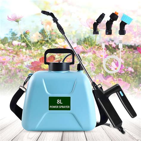 Photo showing different carrying options for sprayers (handheld, shoulder strap, backpack, wheeled).
