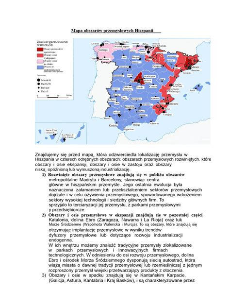 Mapa regionu Szczecina z zaznaczeniem kluczowych obszarów przemysłowych