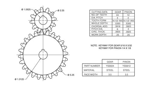 Technical drawing or schematic of a gear wheel with dimensions