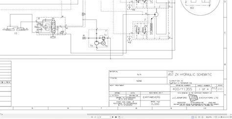 Detailed electrical diagram of a JCB gearbox controller