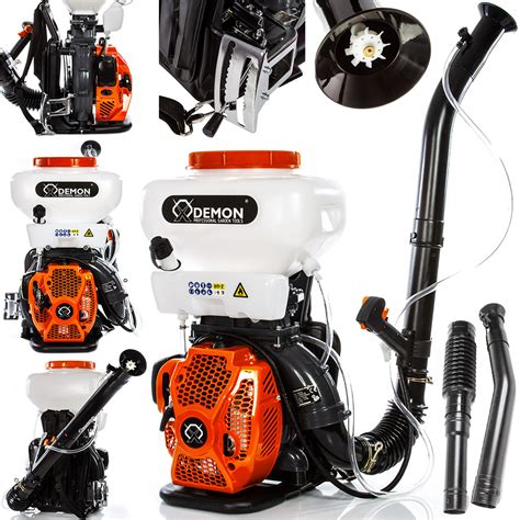 infografika porównująca cechy różnych typów opryskiwaczy (ręczny, naramienny, plecakowy, spalinowy)