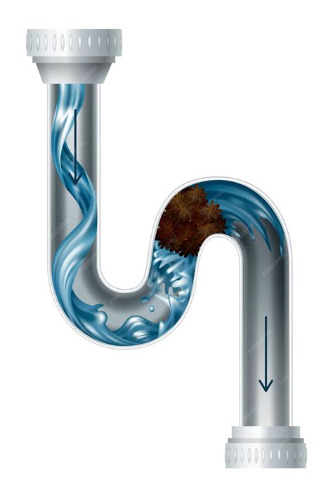 Thematic photo of a clogged pipe or a pipe with accumulated dirt