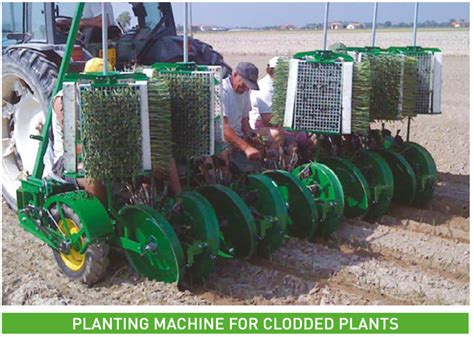 Thematic photo of a vegetable planting machine on a farm
