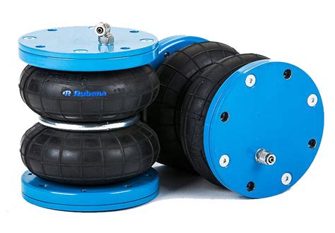 Przekrój poduszki pneumatycznego zawieszenia, wskazujący potencjalne miejsca uszkodzeń