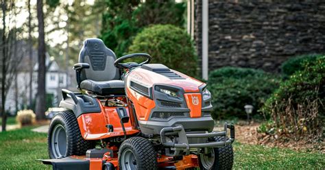 Infographic showing different attachments for Husqvarna garden tractors