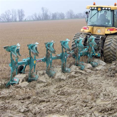 Scheme of a reversible plow with indicated adjustment points