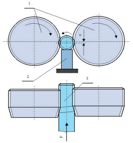 Schemat adaptera pionowego z dwoma walcami